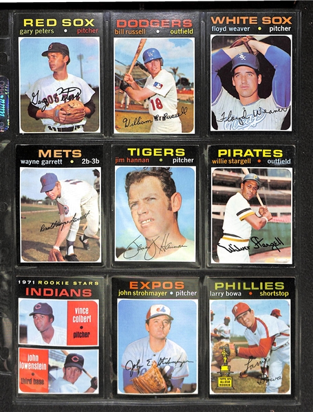 Lot of 540 - 1971 Topps Baseball Cards Loaded with Stars