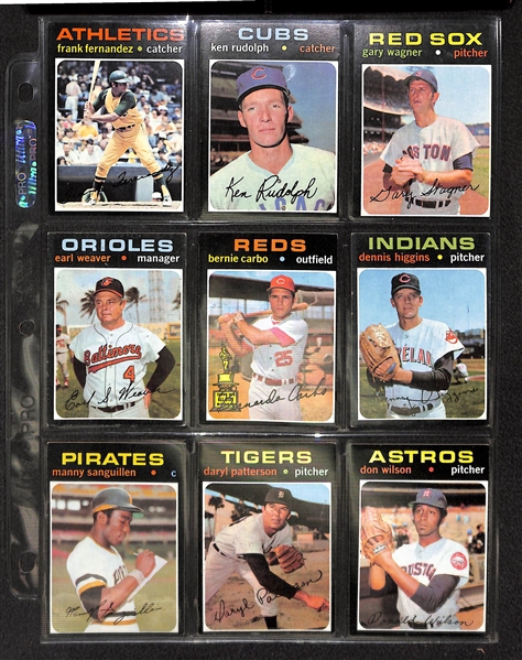 Lot of 540 - 1971 Topps Baseball Cards Loaded with Stars