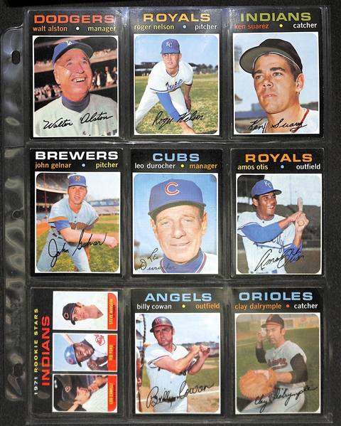 Lot of 540 - 1971 Topps Baseball Cards Loaded with Stars