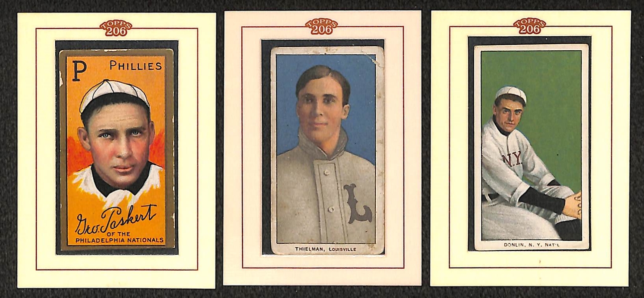 Lot Of 3 Topps 206 Framed 1909 T206 Cards