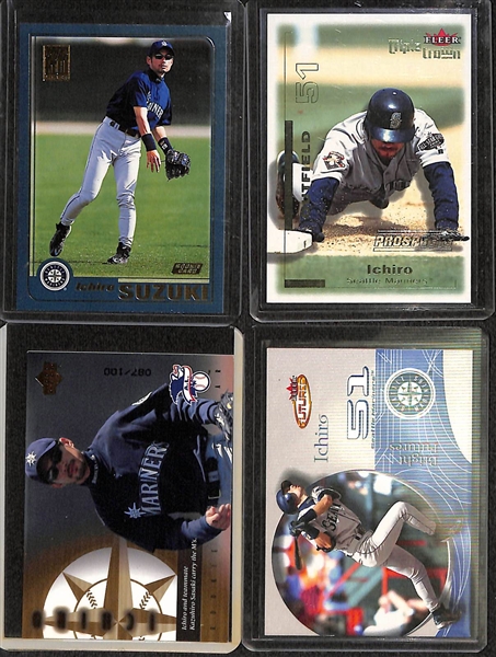 Lof Of 14 Ichiro & Albert Pujols Rookie & Numbered Cards