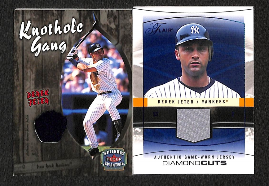 Lot Of 8 Derek Jeter Relic Cards