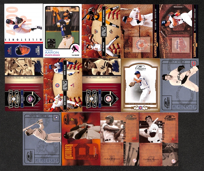 Lot Of 100+ Baseball Inserts & Numbered Cards