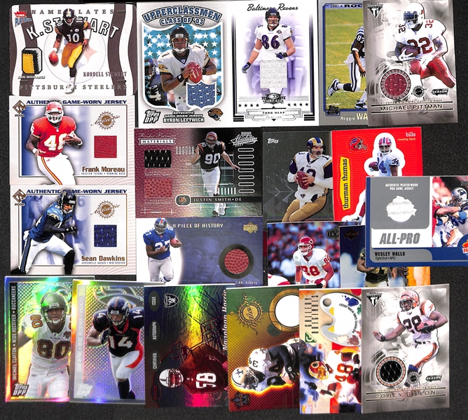 Lot Of 50 Football Auto/Relic/Insert Cards