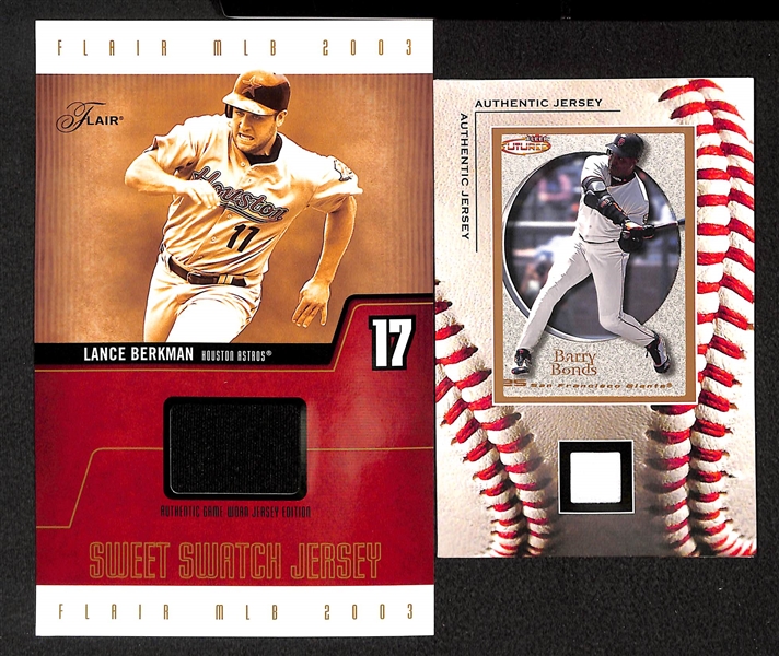Lot Of 9 Baseball Oversized Relic Cards W/ Bench