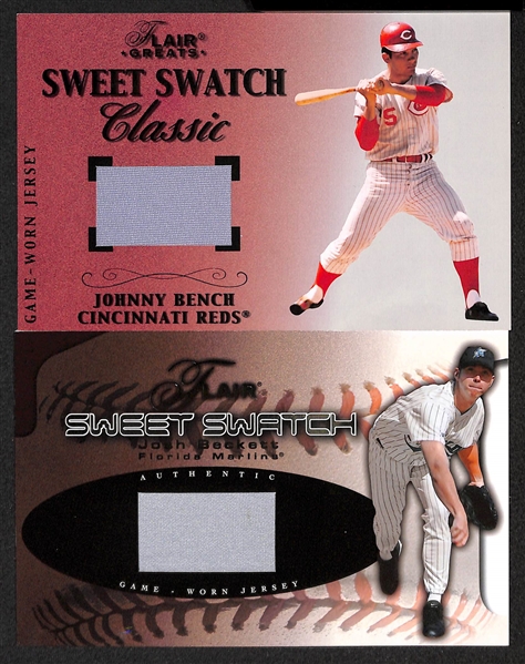 Lot Of 9 Baseball Oversized Relic Cards W/ Bench