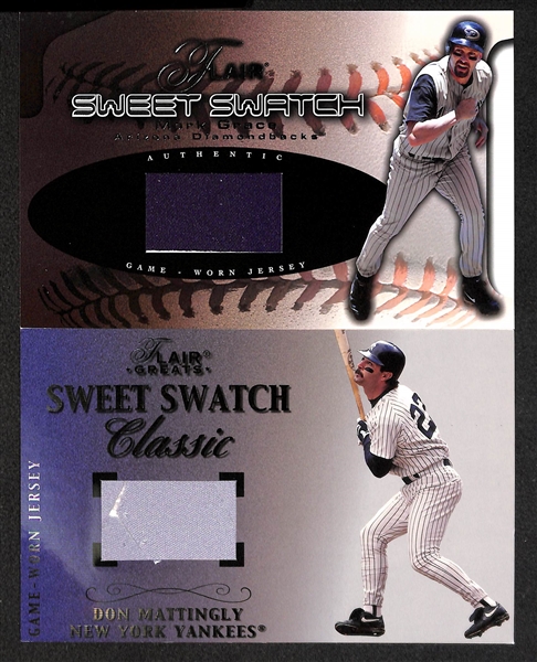 Lot Of 9 Baseball Oversized Relic Cards W/ Bench