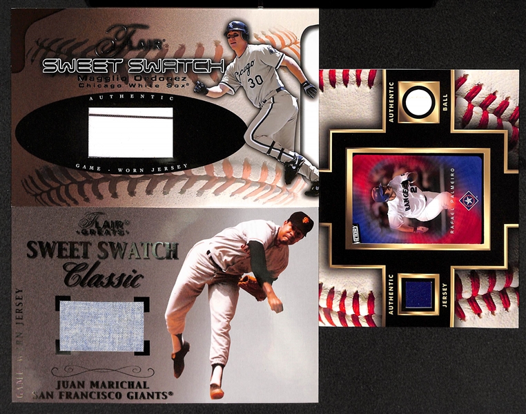 Lot Of 9 Baseball Oversized Relic Cards W/ Bench