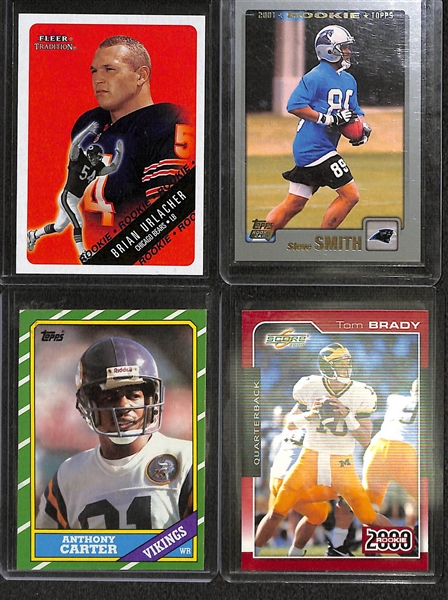 Lot Of 25 Football Stars Rookie Cards w. Tom Brady