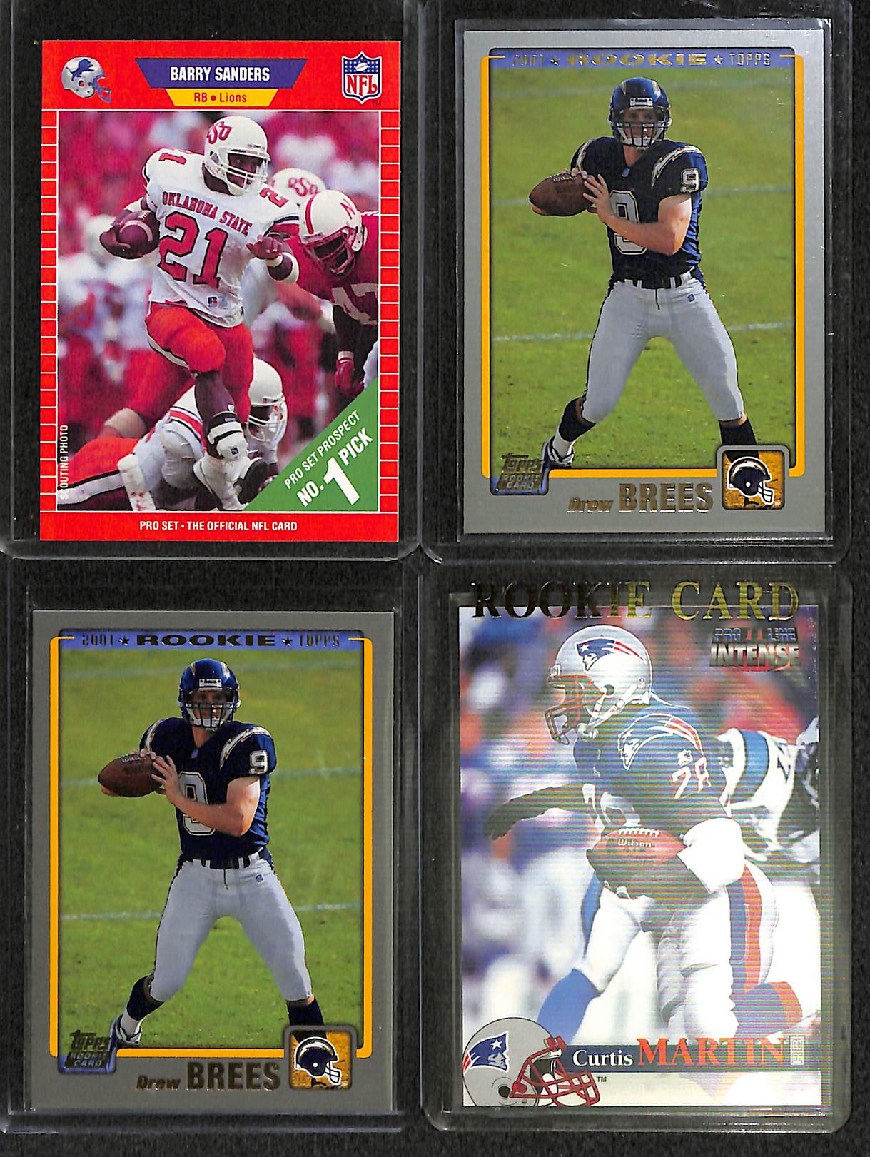 Lot Detail Lot Of 25 Football Stars Rookie Cards w. Tom Brady