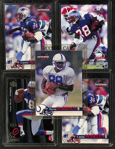 Lot Of 25 Football Stars Rookie Cards w. Tom Brady