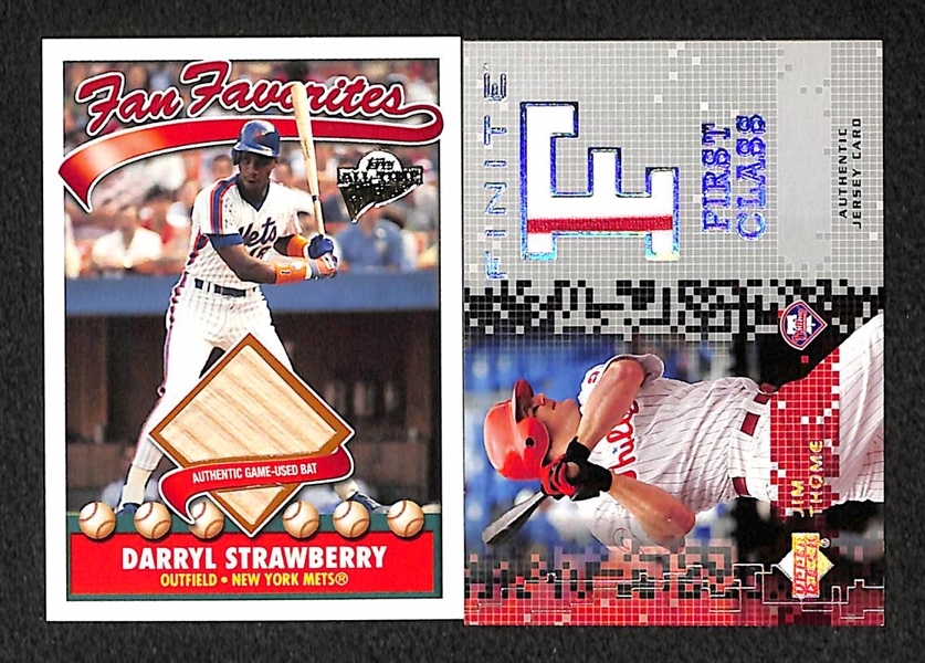 Lot Of 170 Baseball Relic Cards w. Thome