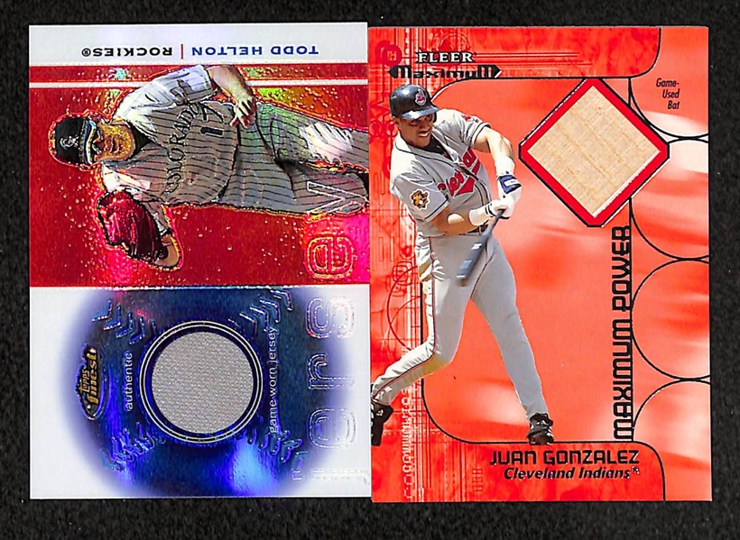 Lot Of 200+ Baseball Relic Cards w. Bonilla