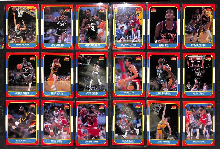 1986-97 Fleer Basketball Card Set Without Jordan