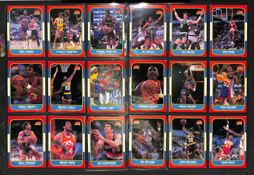 1986-97 Fleer Basketball Card Set Without Jordan