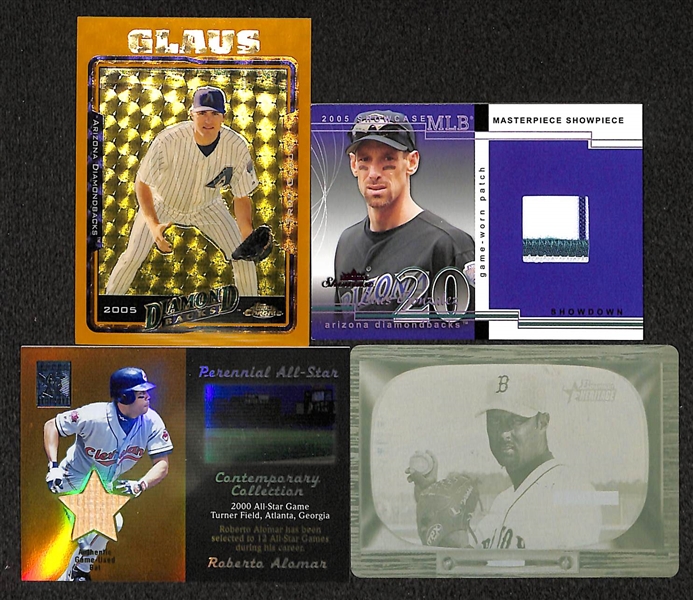 Lot Of 4 1/1 Baseball Cards W/ Roberto Alomar