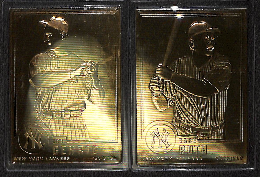 1996 Danbury Mint 22KT Gold Cards Lot Of 41