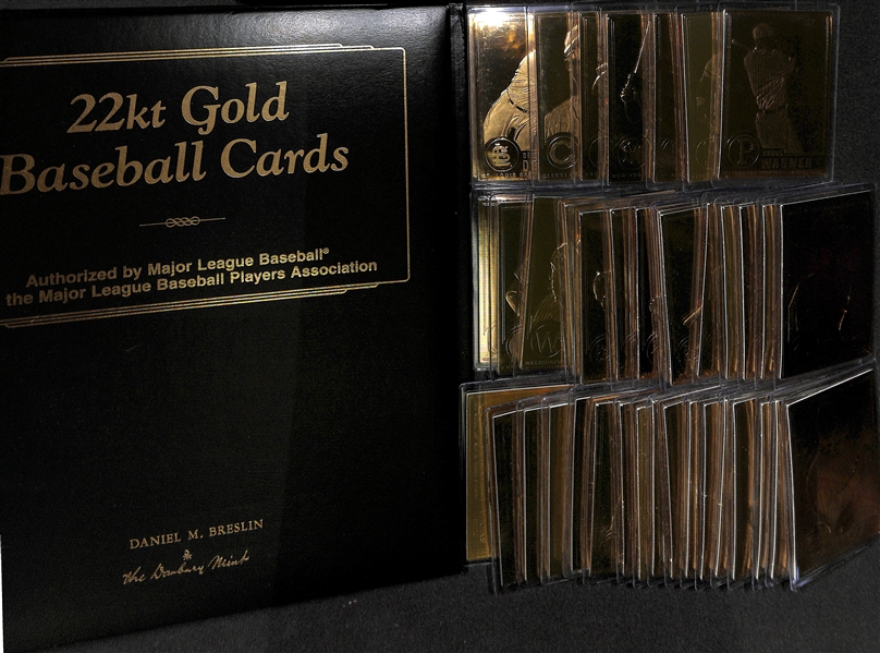 1996 Danbury Mint 22KT Gold Cards Lot Of 41