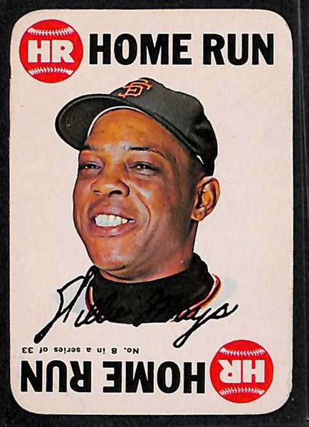 Lot Of 5 Hank Aaron & Willie Mays Vintage Cards
