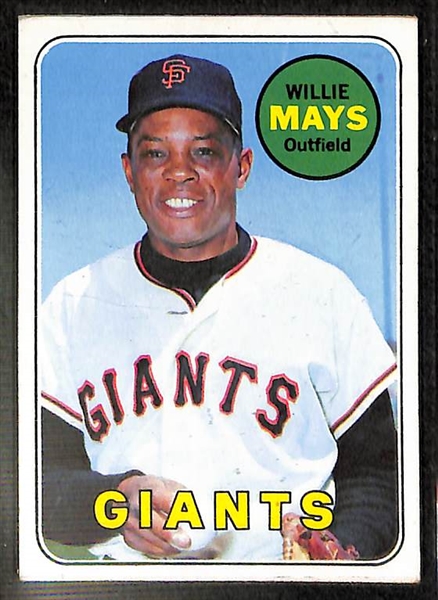 Lot Of 5 Hank Aaron & Willie Mays Vintage Cards