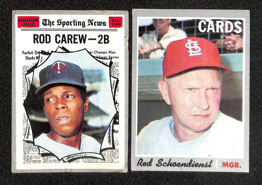 Lot Of 175+ Assorted Topps Baseball Cards From 1966-1975