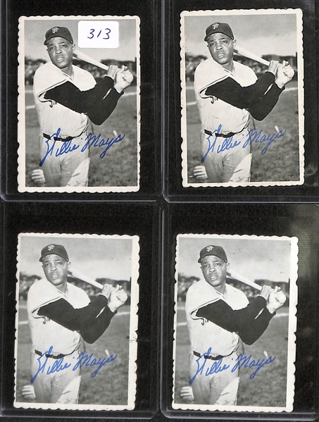 Lot Of 17 1969 Toppd Deckle Edge Baseball Cards W/ Mays