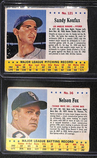 Lot Of 55 1961-1963 Post Cereal Baseball Cards