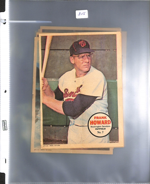 Lot Of 72 1960-67 Topps Baseball Cards & 10 1967 Posters
