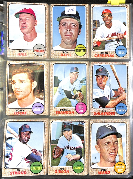 Lot Of 370 1968-1975 Topps Baseball Cards