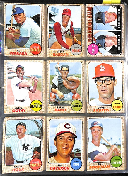 Lot Of 370 1968-1975 Topps Baseball Cards