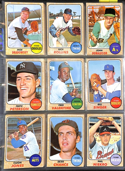 Lot Of 370 1968-1975 Topps Baseball Cards