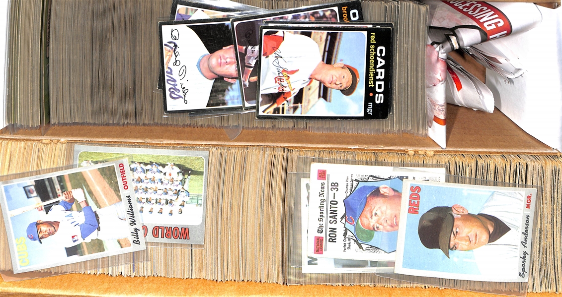 Lot Of 1250 Assorted 1970-71 Topps Baseball Cards