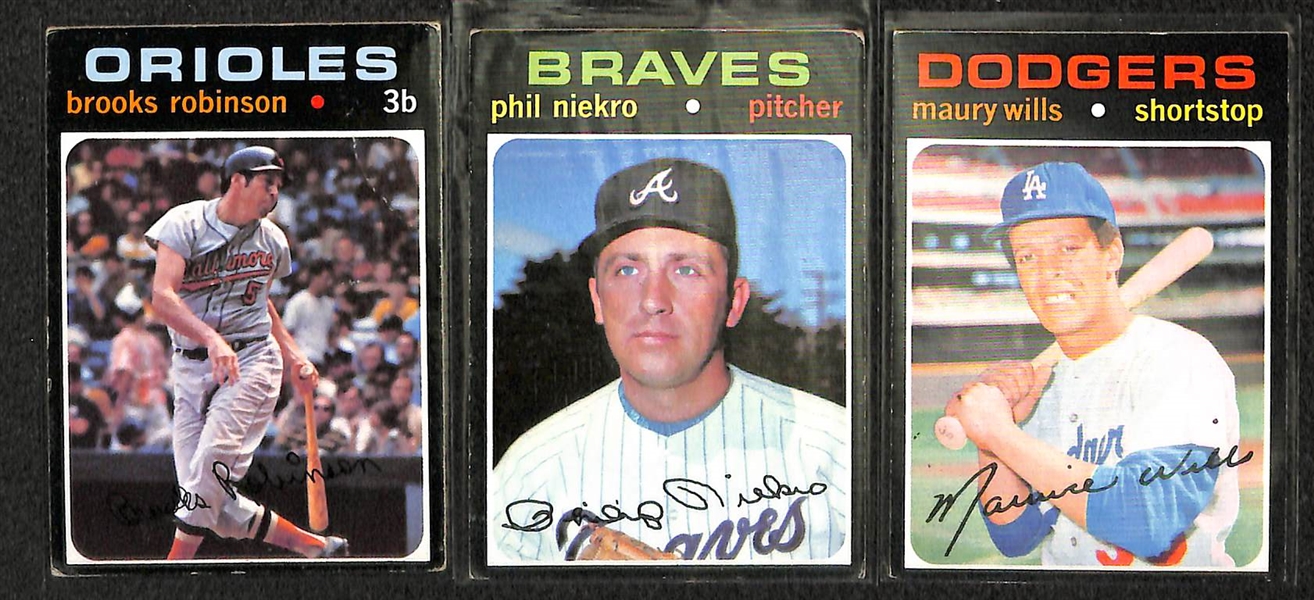 Lot Of 1250 Assorted 1970-71 Topps Baseball Cards