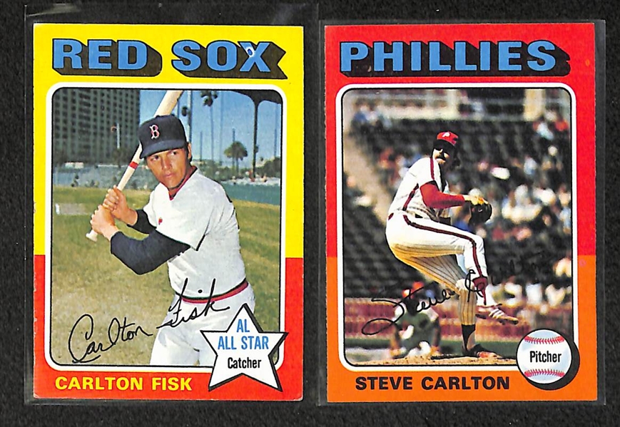 Lot Of 480 1975 Topps Baseball Cards W/ Aaron