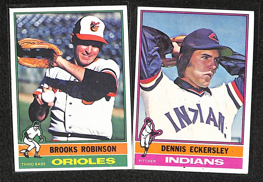 Lot Of 670 1976 Topps Baseball Cards W/ Brett