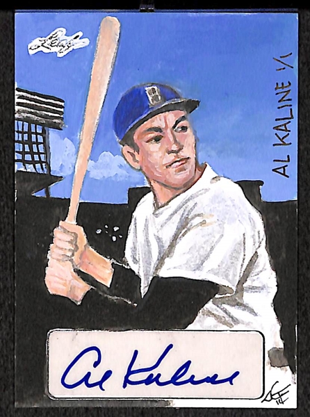 2015 Leaf Masterworks Al Kaline 1/1 Auto Art Card