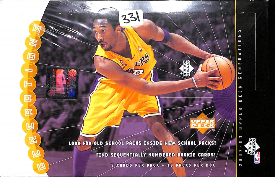 2002-03 Upper Deck Generations Basketball Box