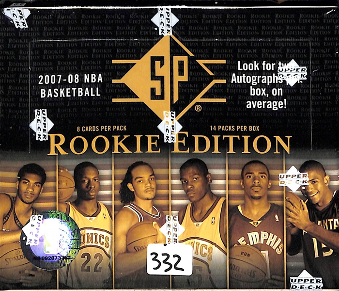 2007-08 SP Rookie Edition Basketball Box