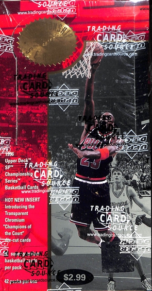 Lot Of 2 1995-96 SP Championship Series Basketball Boxes