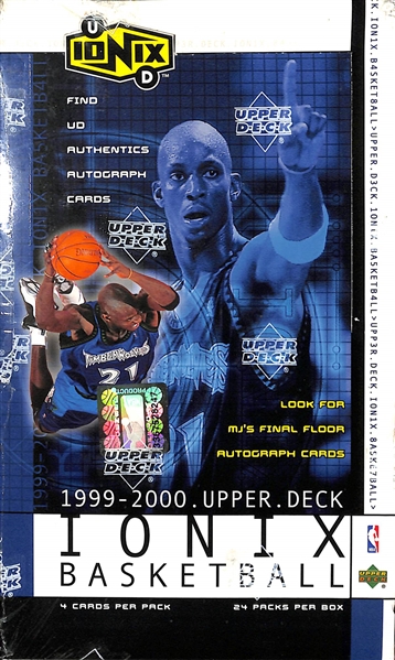 Lot Of 3 Sealed Basketball Boxes w. 1999-00 Ionix