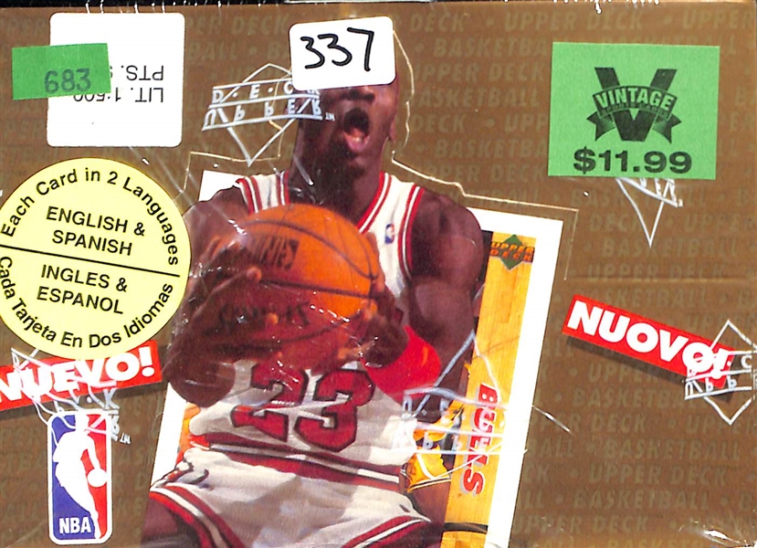 Lot Of 2 Sealed Upper Deck Basketball Boxes