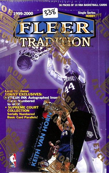1999-00 Upper Deck Fleer Tradition Basketball Box