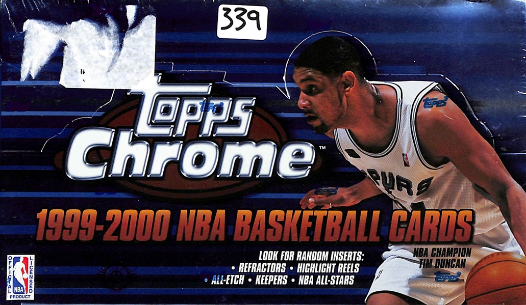 Lot Of 2 Sealed Topps Chrome Basketball Card Boxes