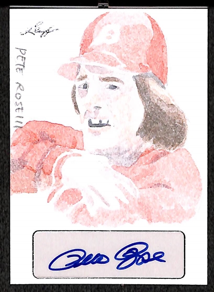 2015 Leaf Masterworks Pete Rose 1/1 Auto Art Card