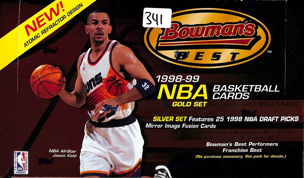 Lot Of 2 Sealed Basketball Card Boxes w. 1998-99 Bowmans Best