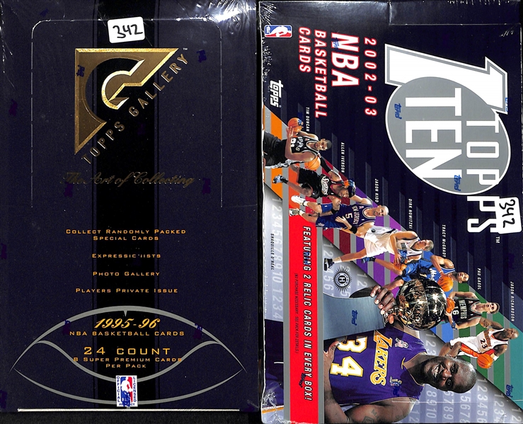 Lot Of 2 Sealed Topps Basketball Boxes