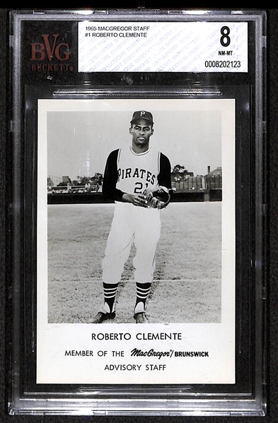 1965 MacGregor Advisory Staff Roberto Clemente Photo BVG 8