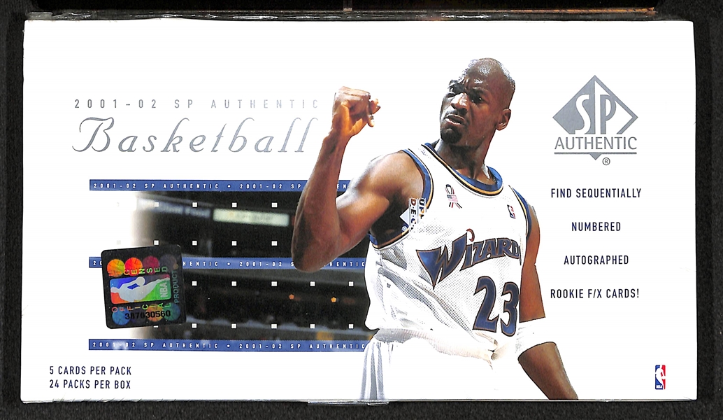 2001-02 SP Authentic Basketball Card Box