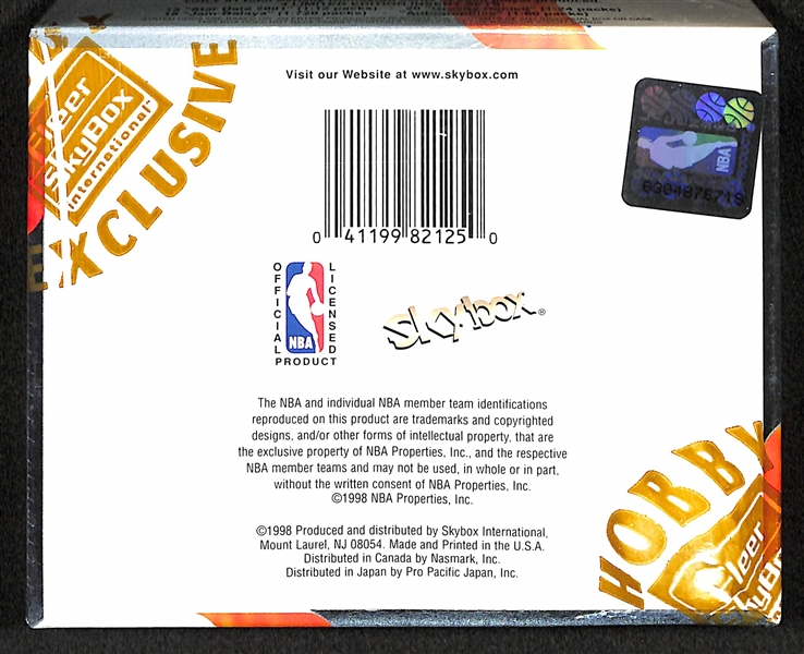 1997-98 Skybox 2001 EX Basketball Hobby Box