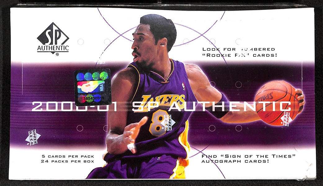 2000-01 SP Authentic Basketball Card Box